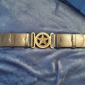 Hook Buckle belt Black elastic waist belt Star Buckle Look Boho Ardene medium